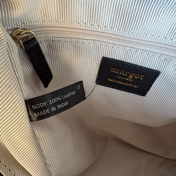 Margot Classic Black Leather Backpack - Picture 7 of 11